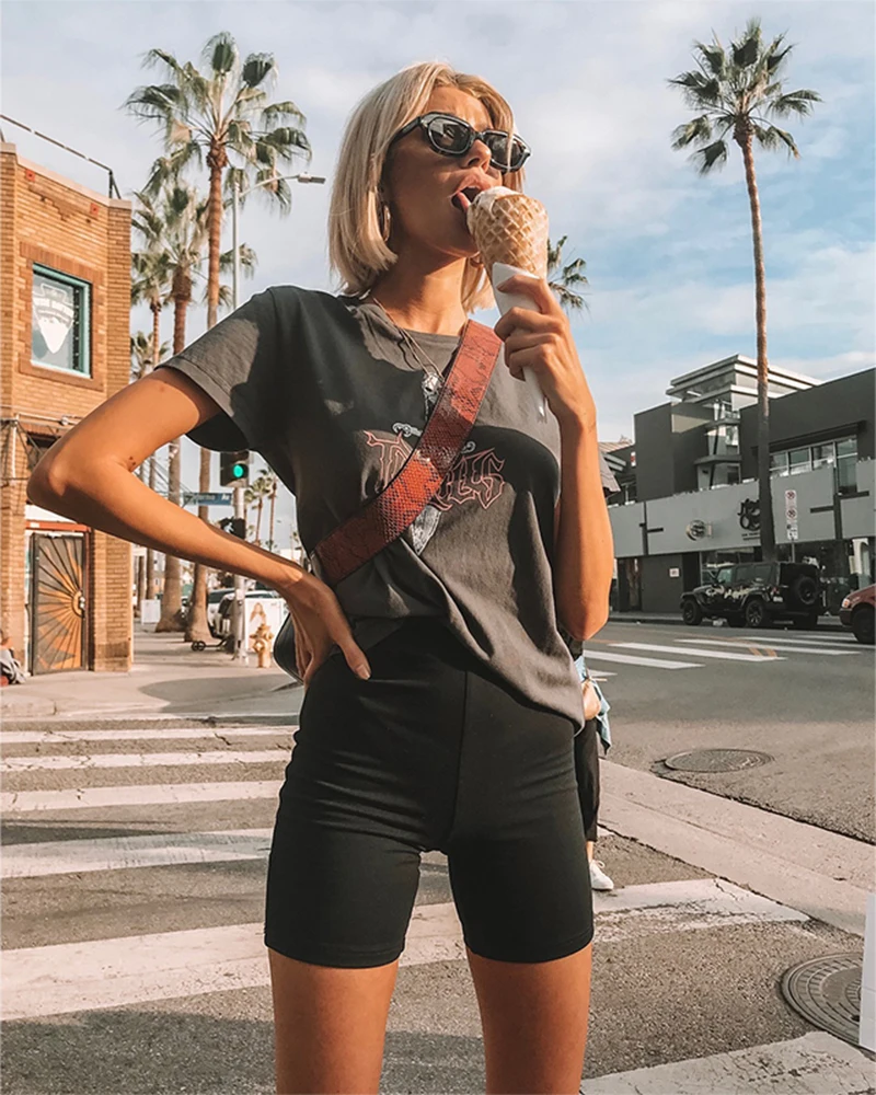 Women's High Waist Bike Shorts Women's High Waist Bike Shorts